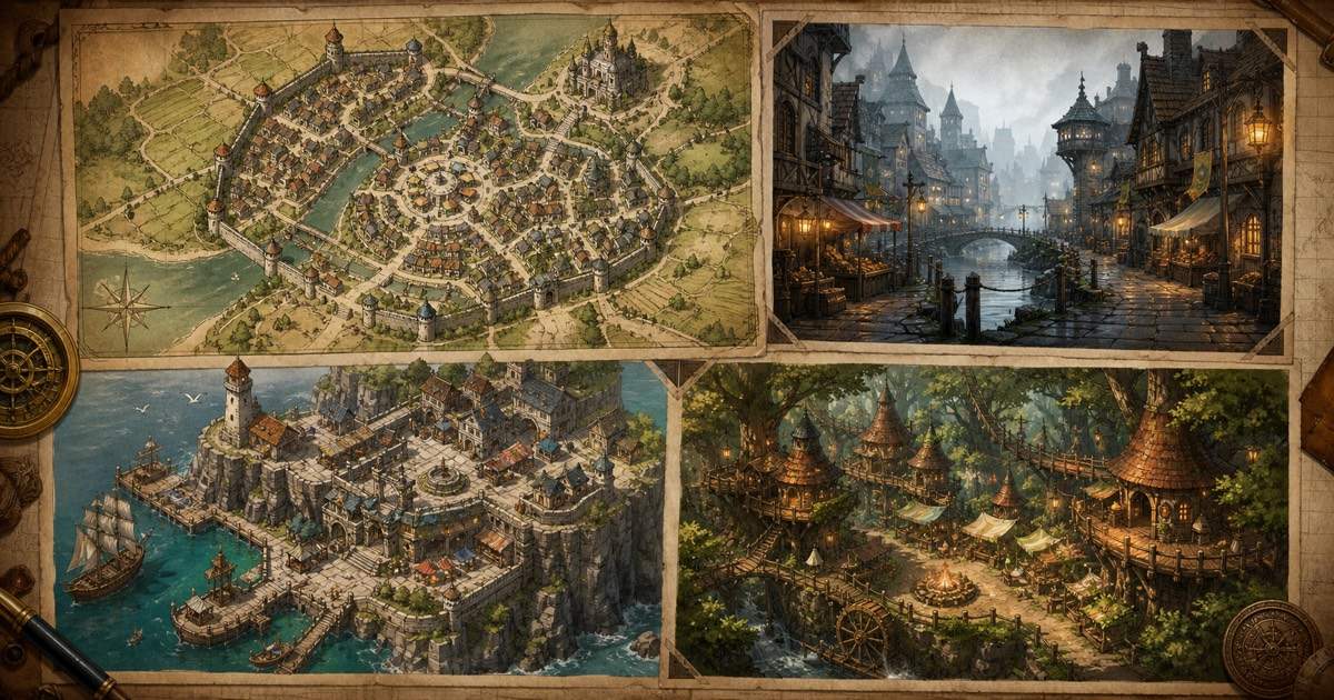 Générateur de villes fantastiques par IA