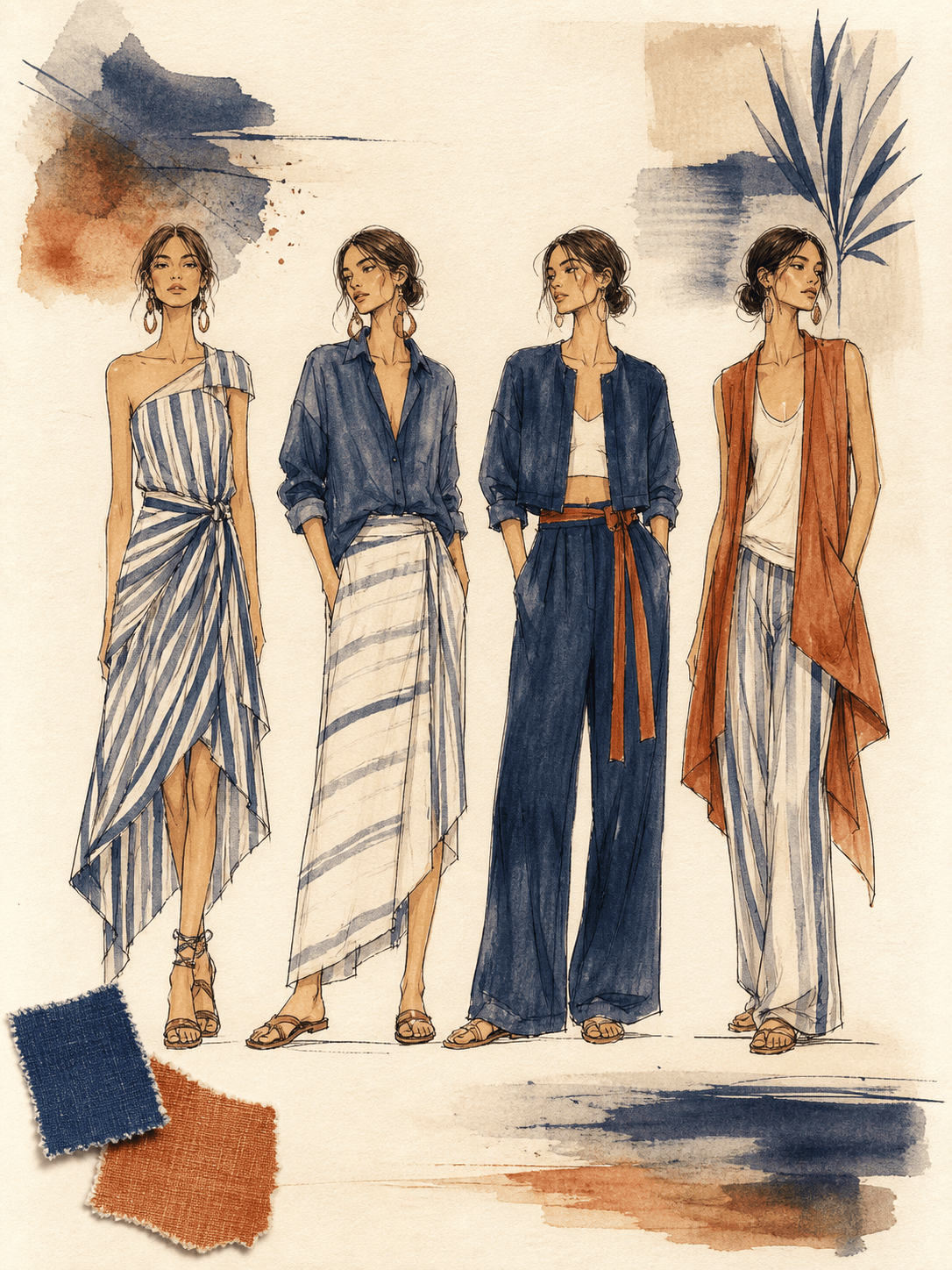 AI fashion collection drawing