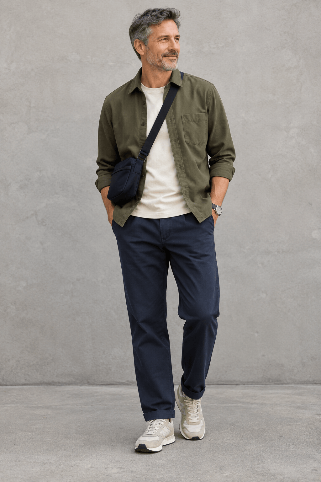 AI capsule wardrobe outfit