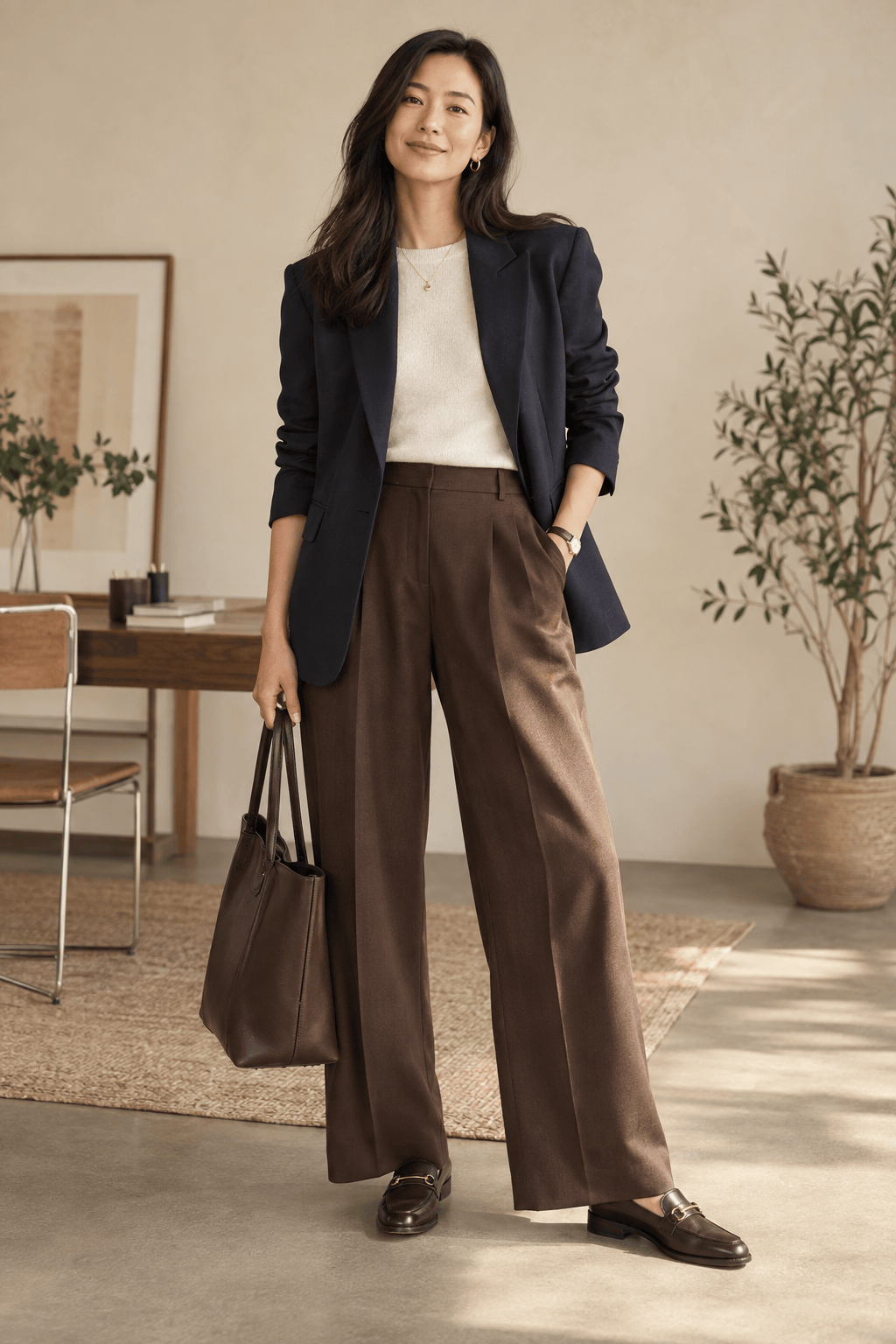 AI styled creative office outfit