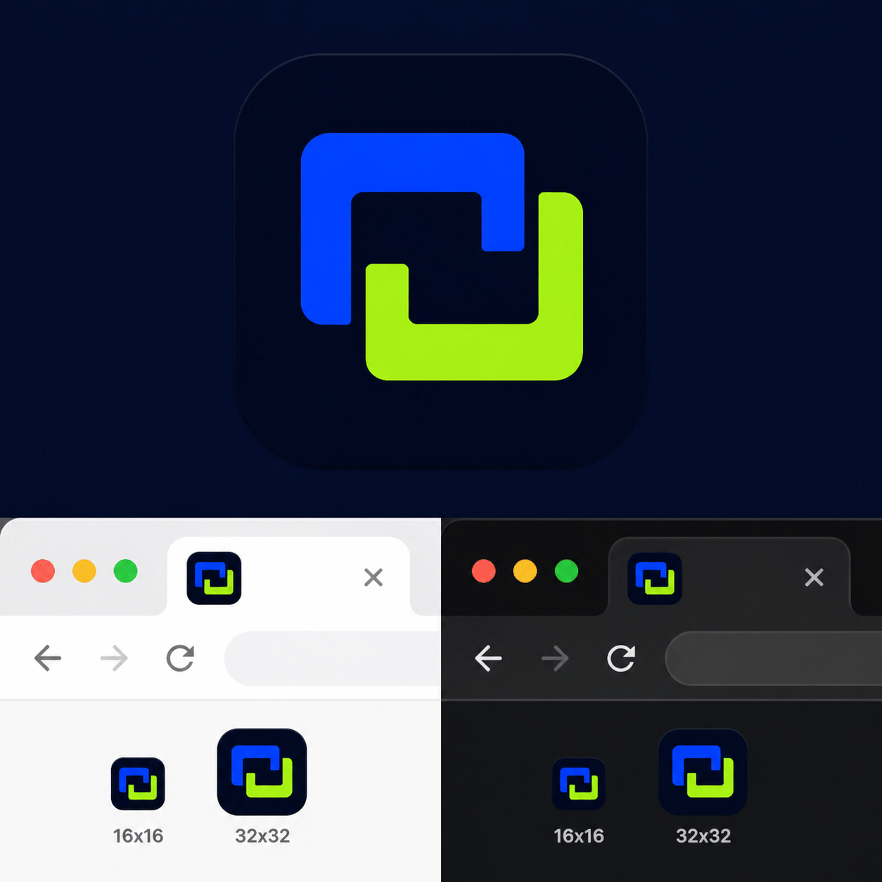AI favicon for SaaS brand