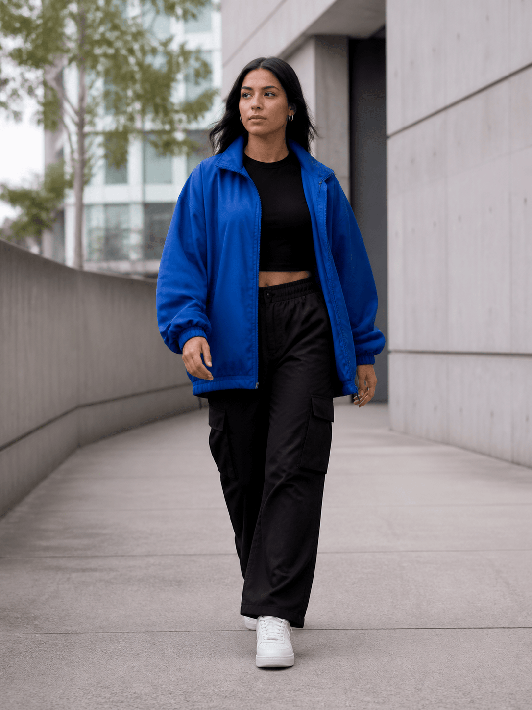 AI female model social ad