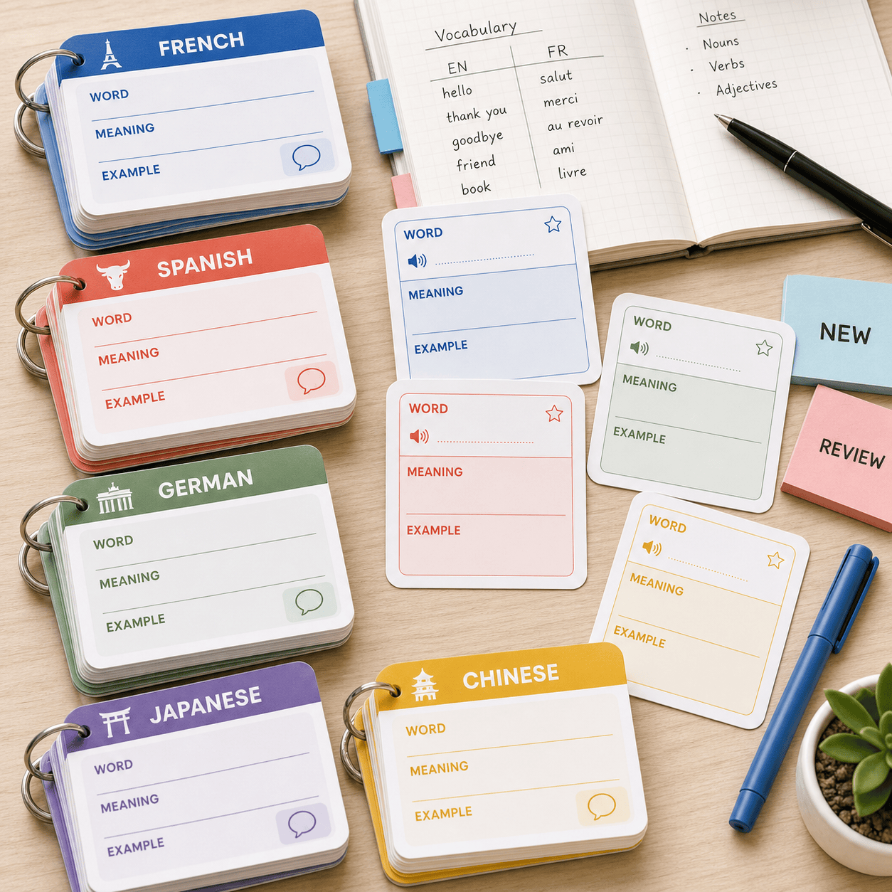 AI vocabulary flashcard maker