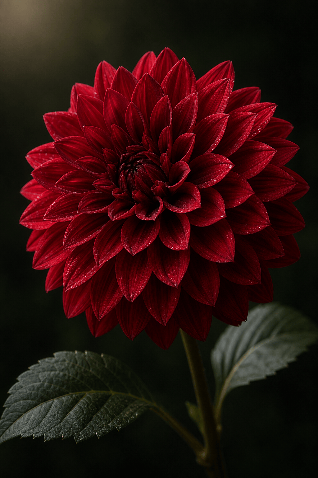 AI-generated dahlia macro