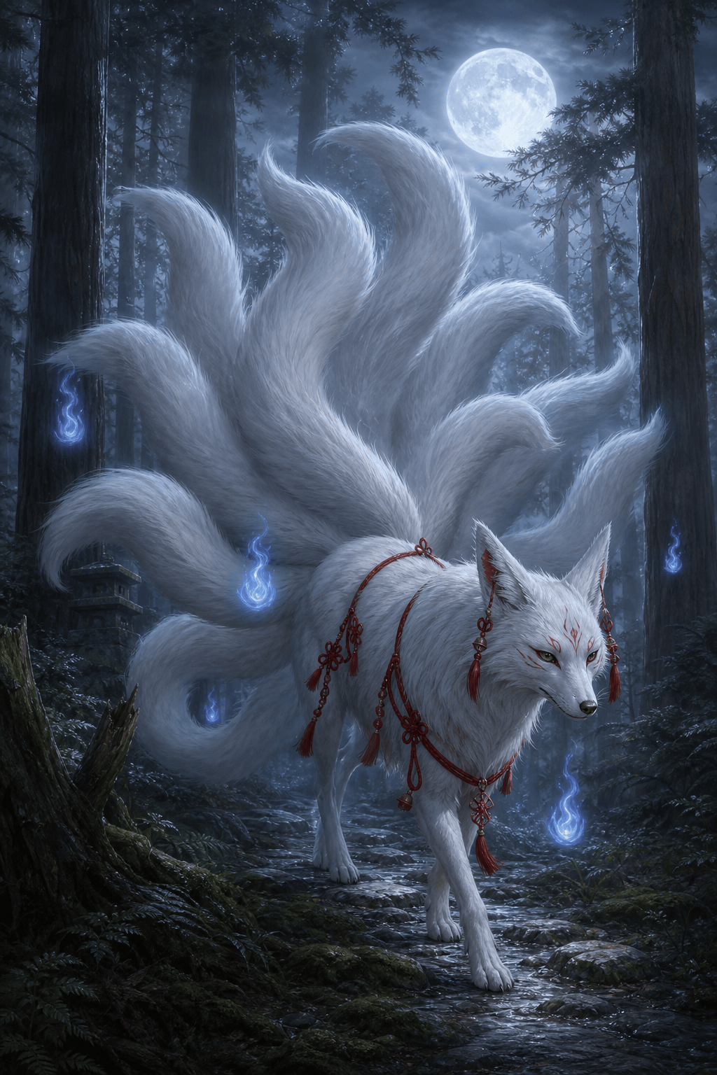Fantasy fox spirit AI
