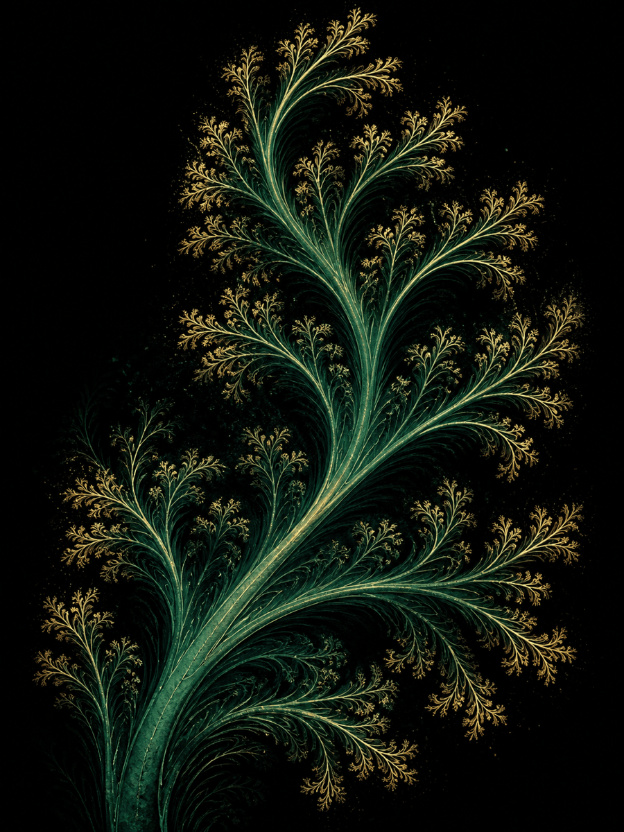 Botanical fractal pattern