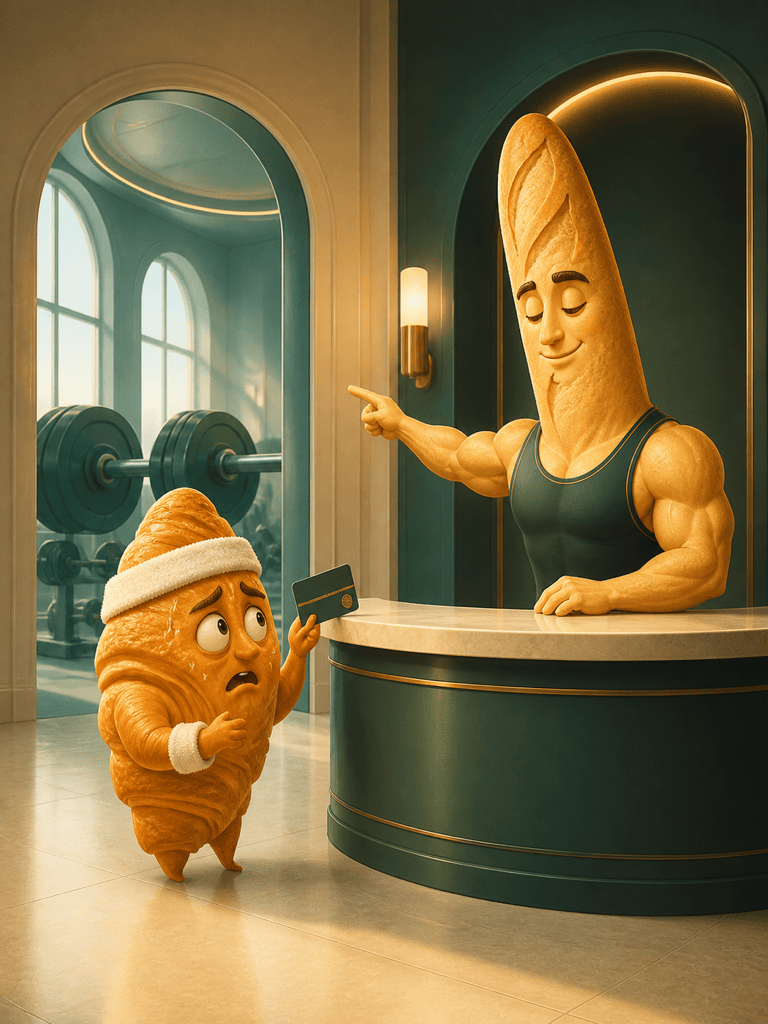AI funny food character