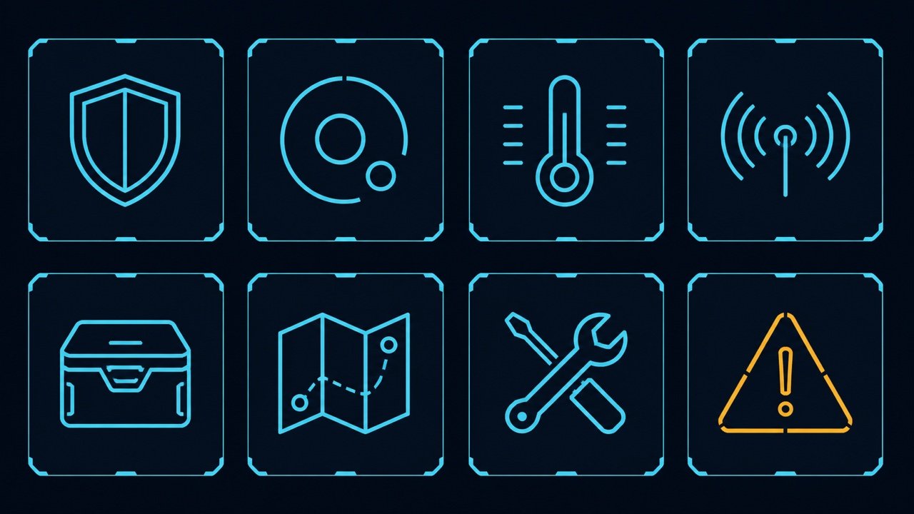 Sci fi UI icons