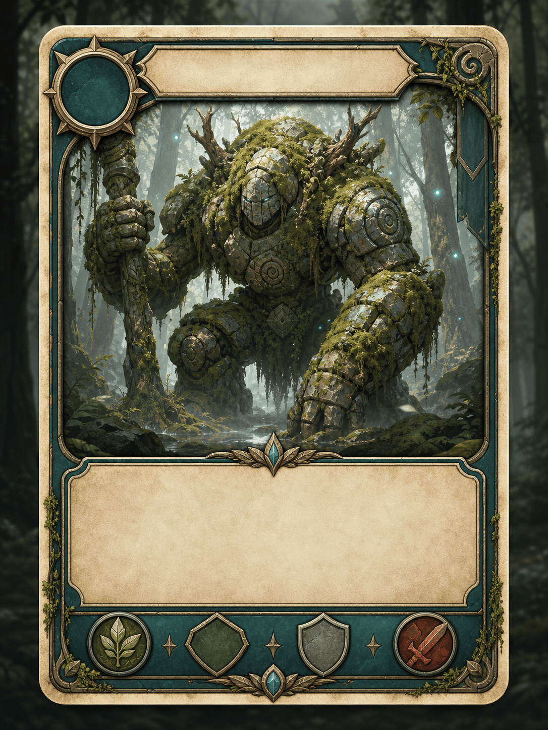 AI game card generator fantasy deck