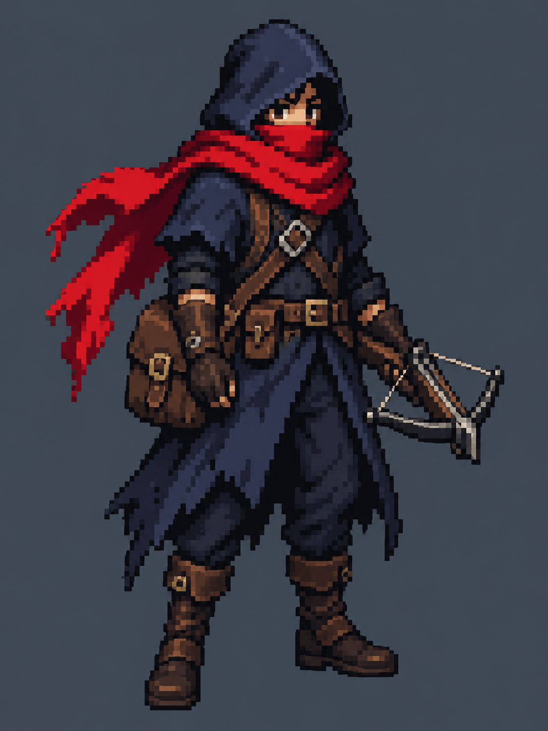 AI pixel game character