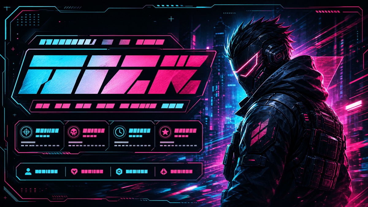 AI gamer banner Twitch example