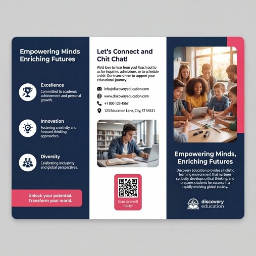 ai generated education brochure
