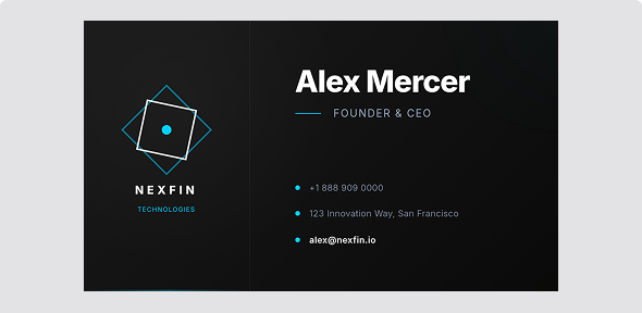 ai generated minimalist business card template