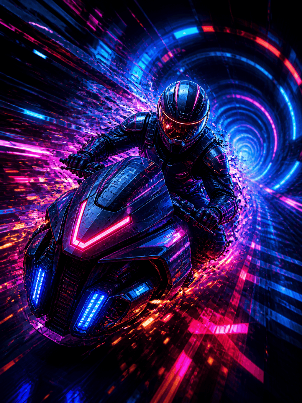 Glitch gaming character artwork