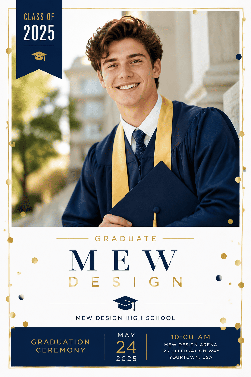 online graduation invitation design