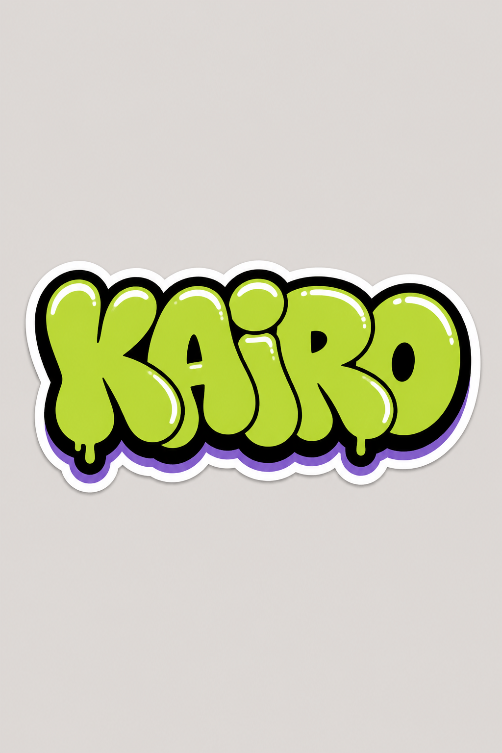 Bubble graffiti name art