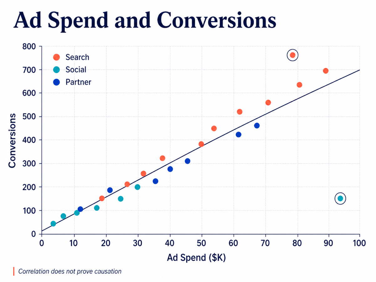 AI scatter plot example