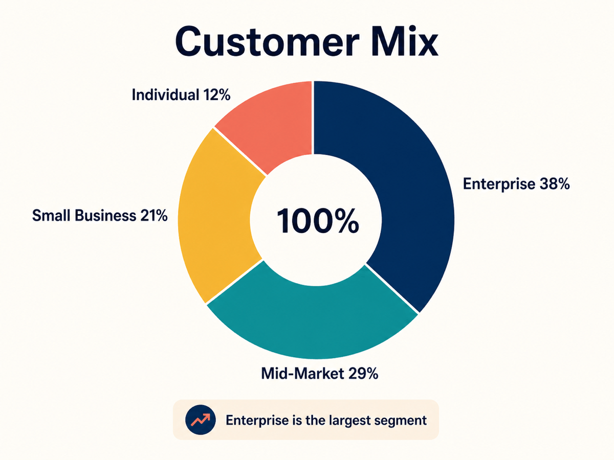 AI donut chart example