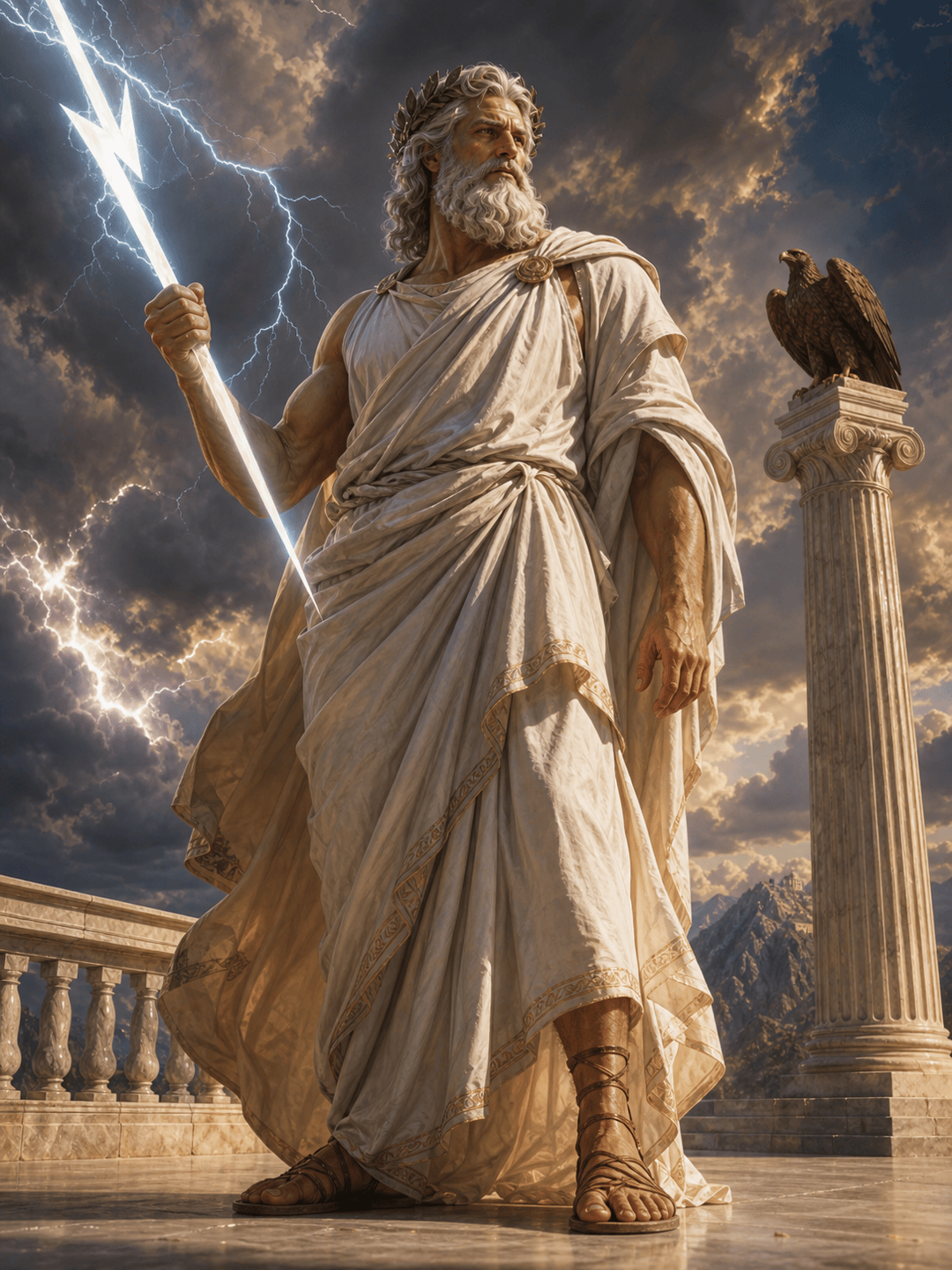 AI Greek thunder god