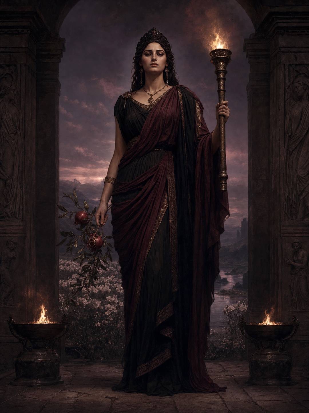 AI Greek underworld goddess