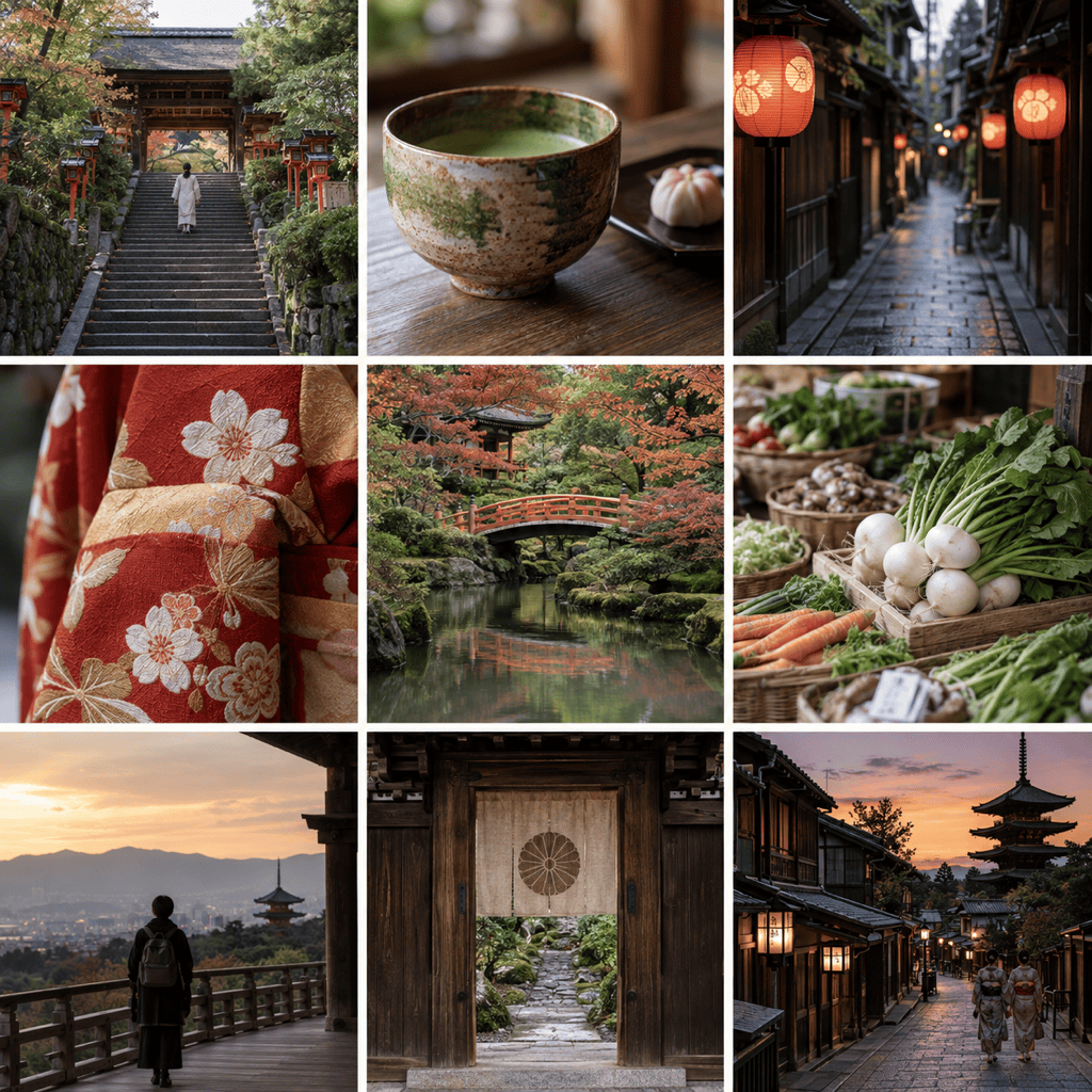 AI grid generator travel photo collage