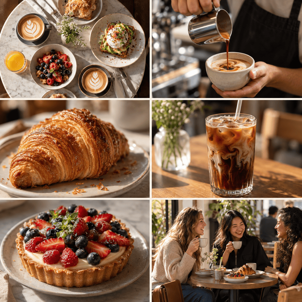 AI food grid for social posts