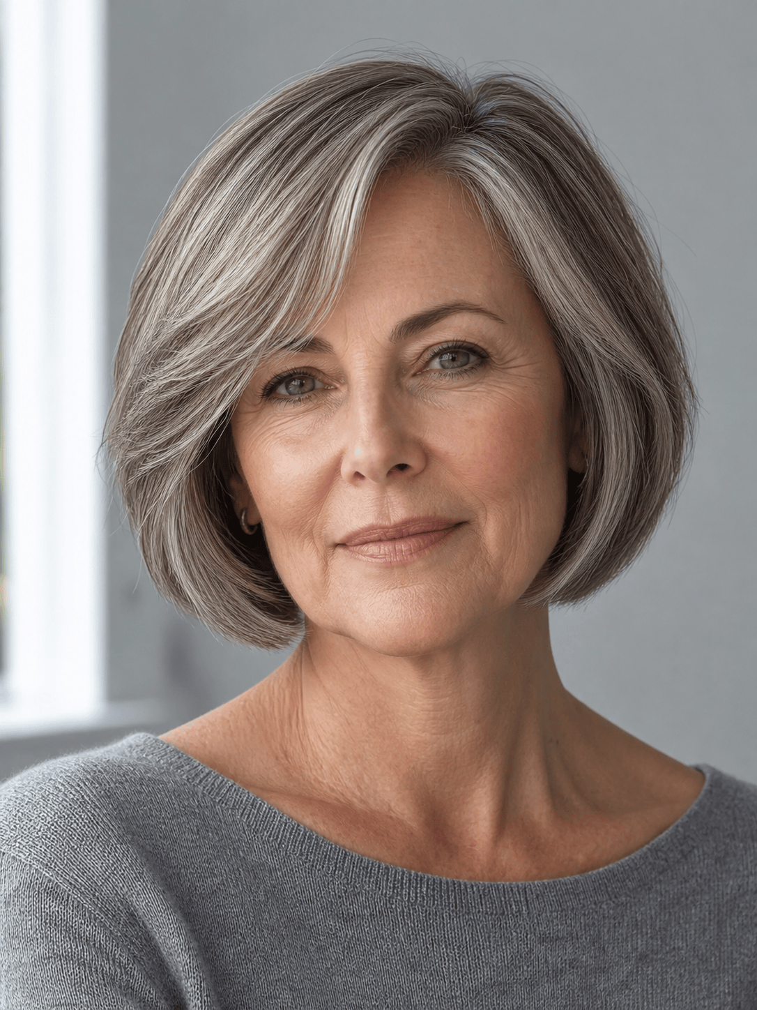 AI silver gray hair preview
