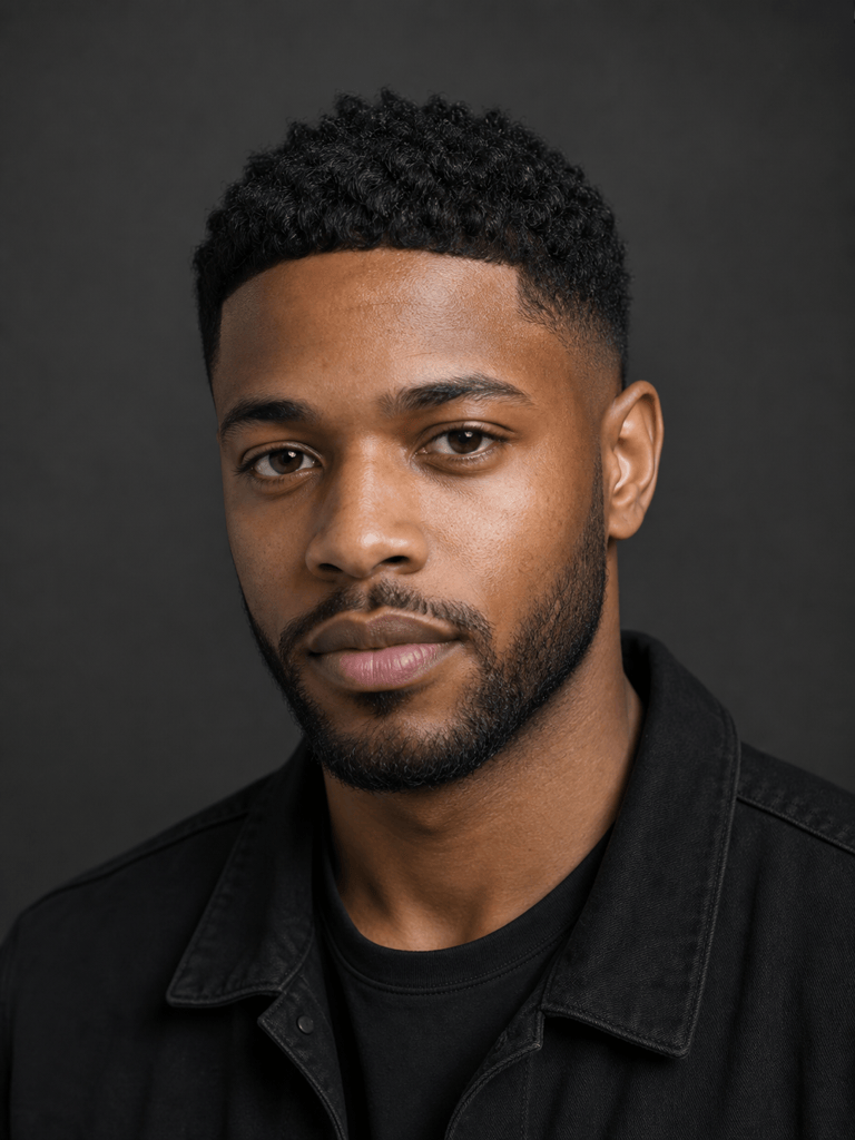 AI men's haircut fade preview