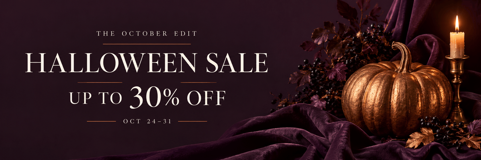 Halloween sale banner with pumpkins