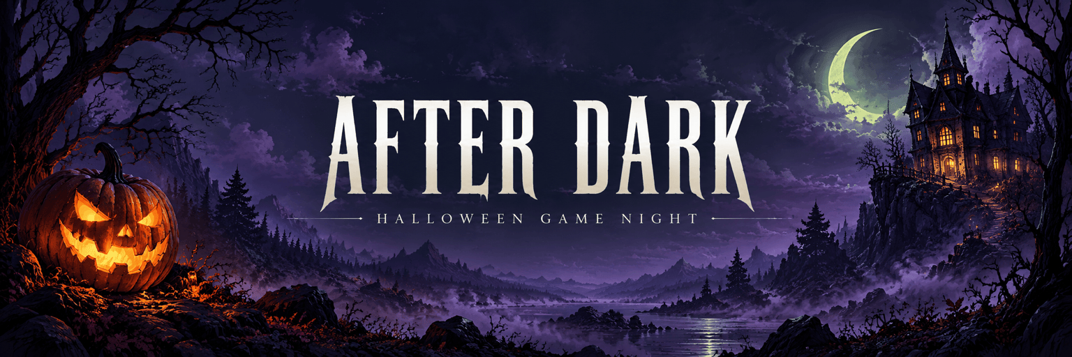 Haunted Halloween gaming banner