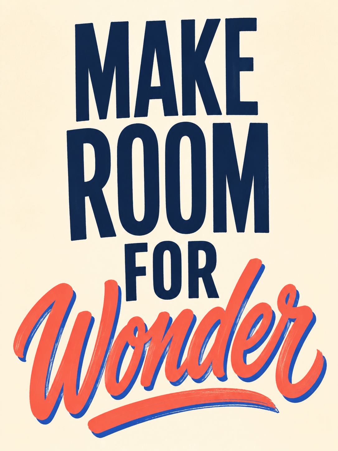 Brush lettering quote poster