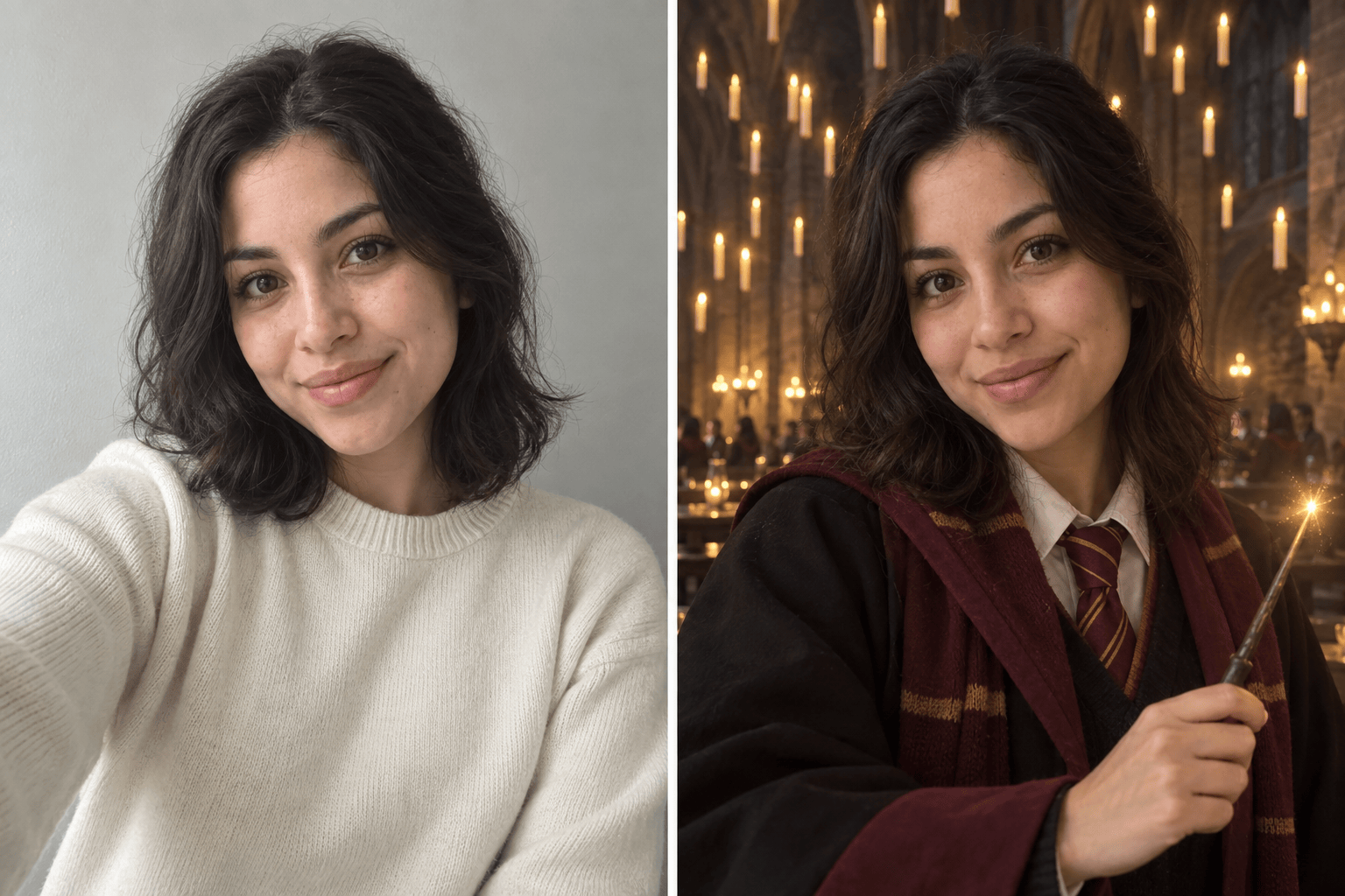 AI Harry Potter selfie filter