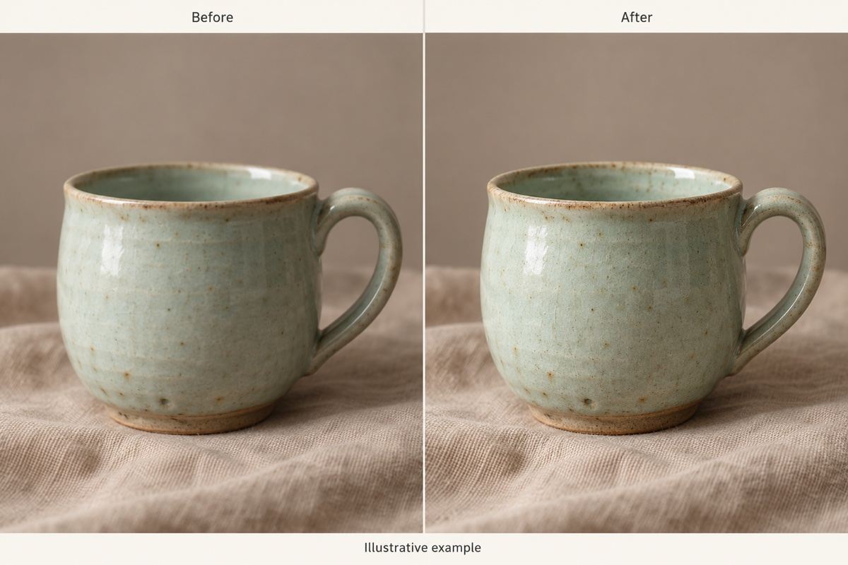 Illustrative HD product photo comparison