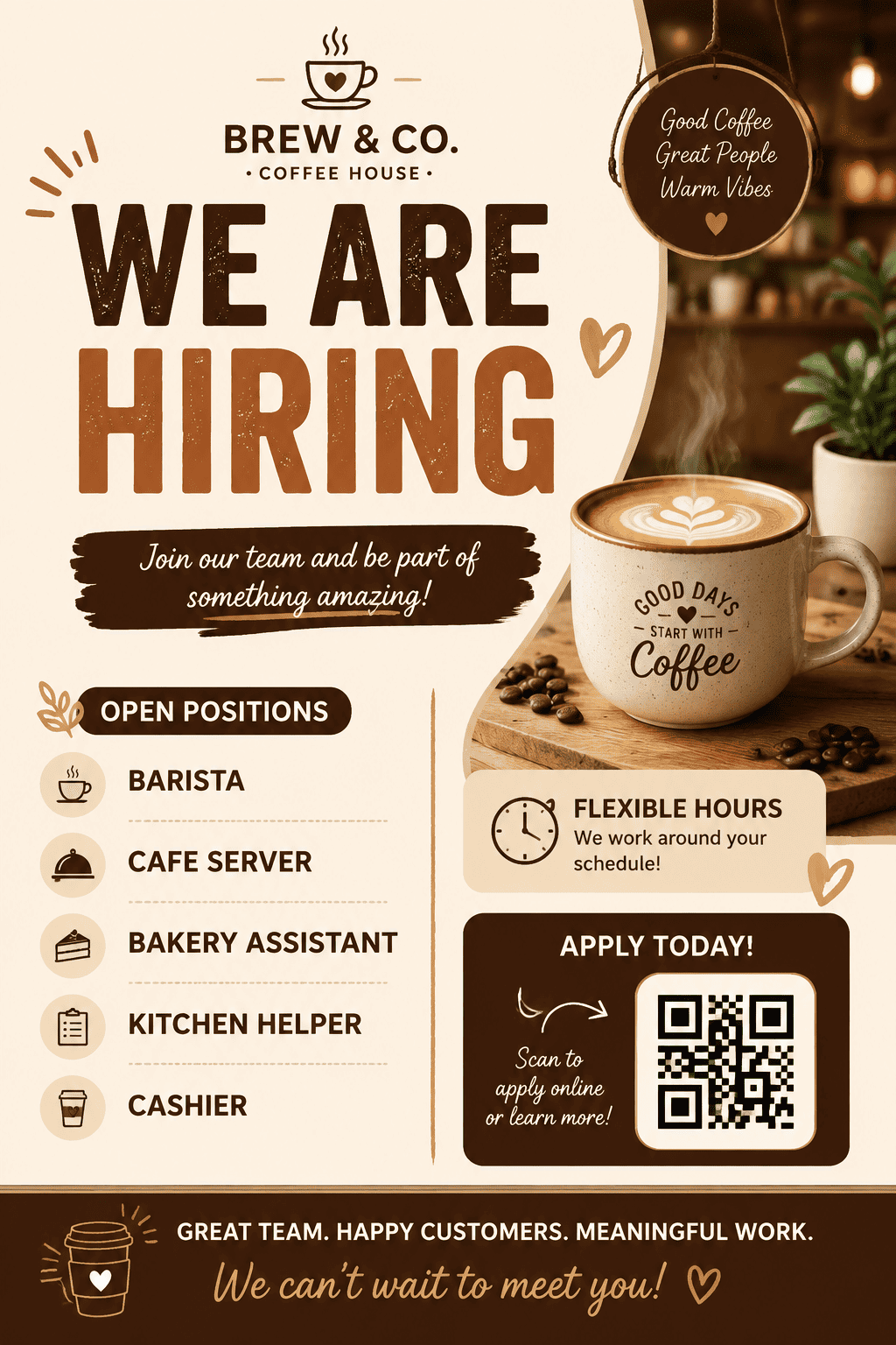 ai hiring poster design