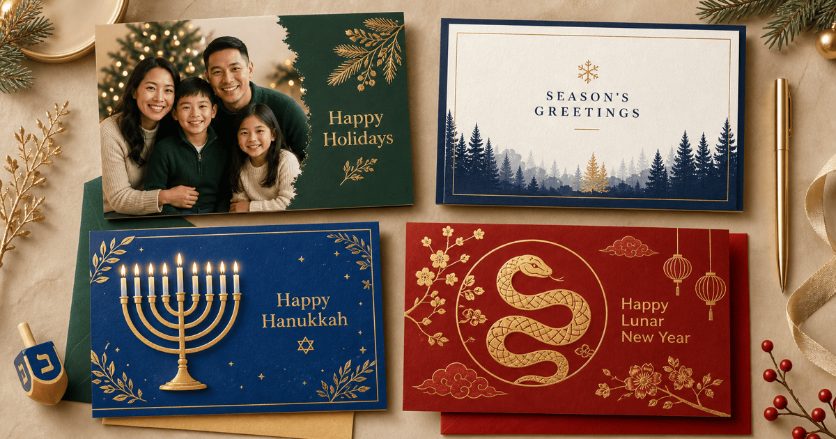 Générateur IA de cartes de vœux pour les fêtes