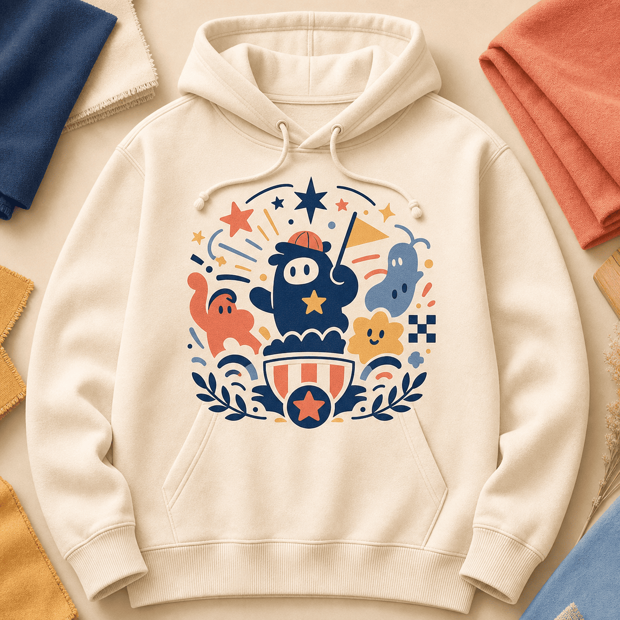 AI hoodie design mockup