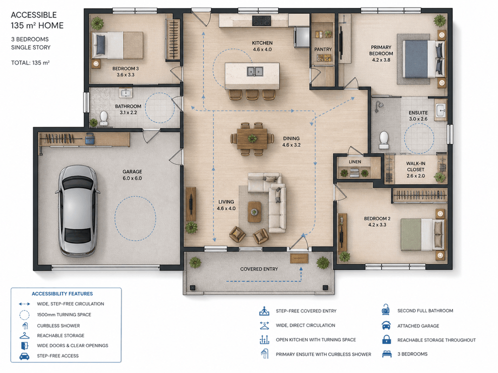 Accessible AI home plan