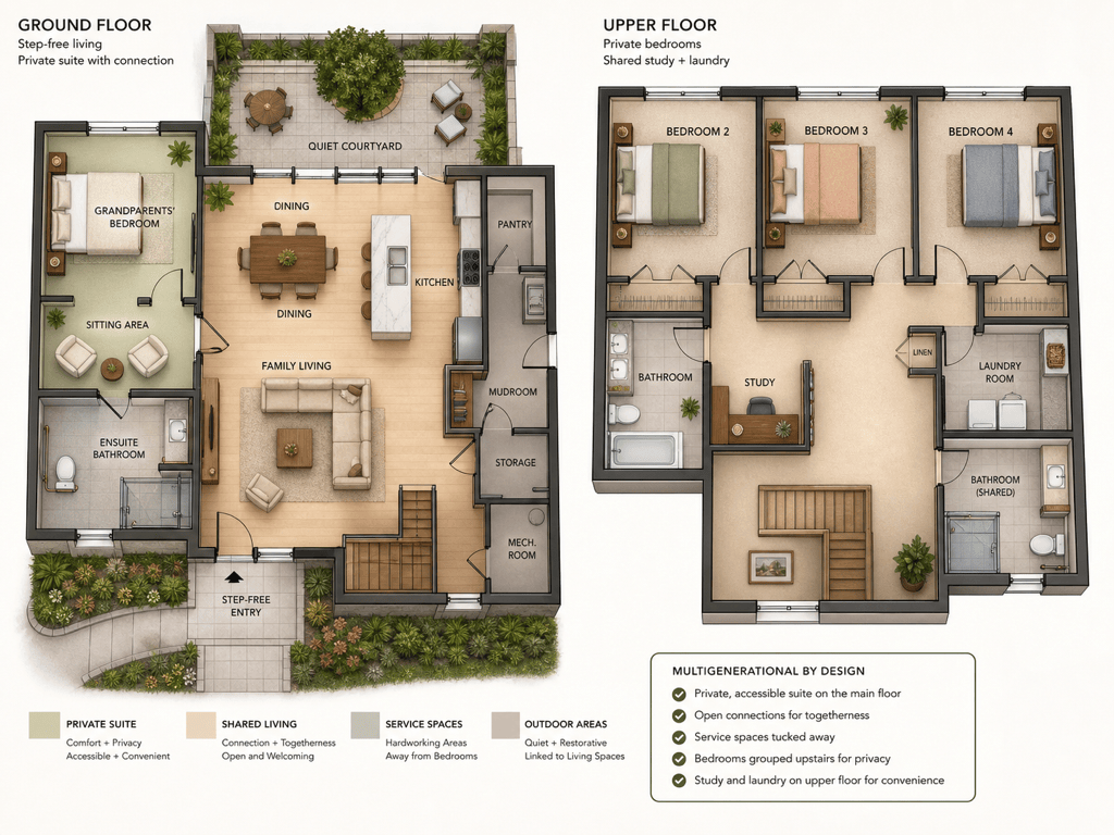 AI multigenerational house plan
