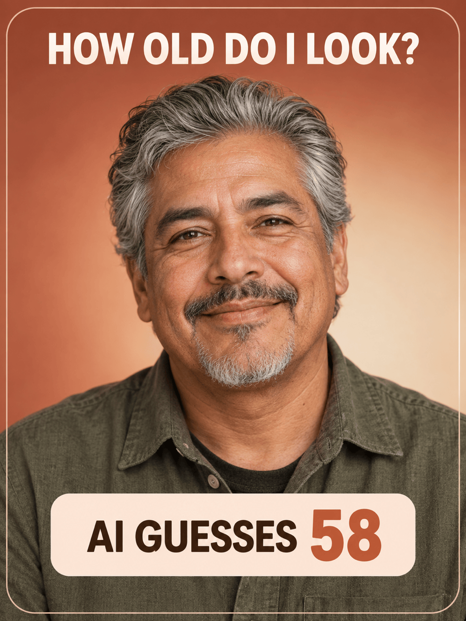 Shareable apparent age result card