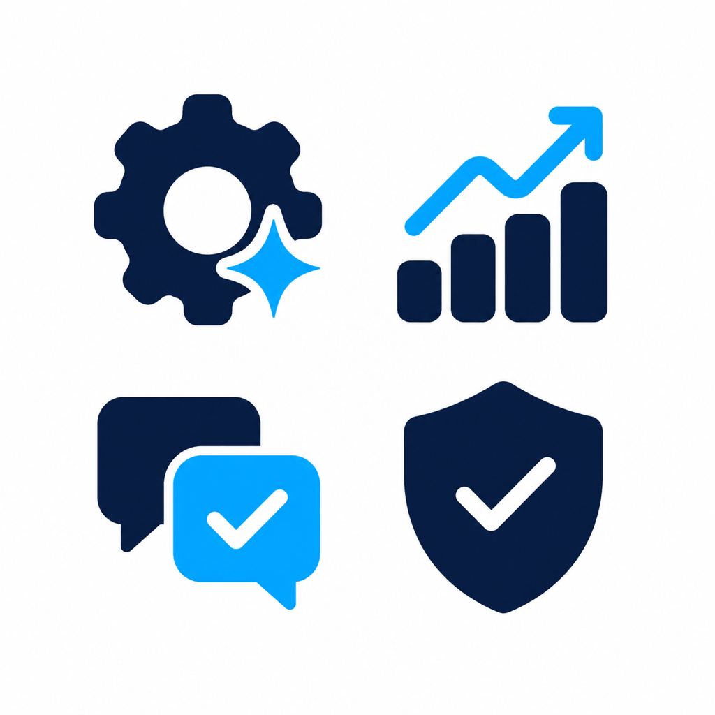 AI SaaS feature icon set