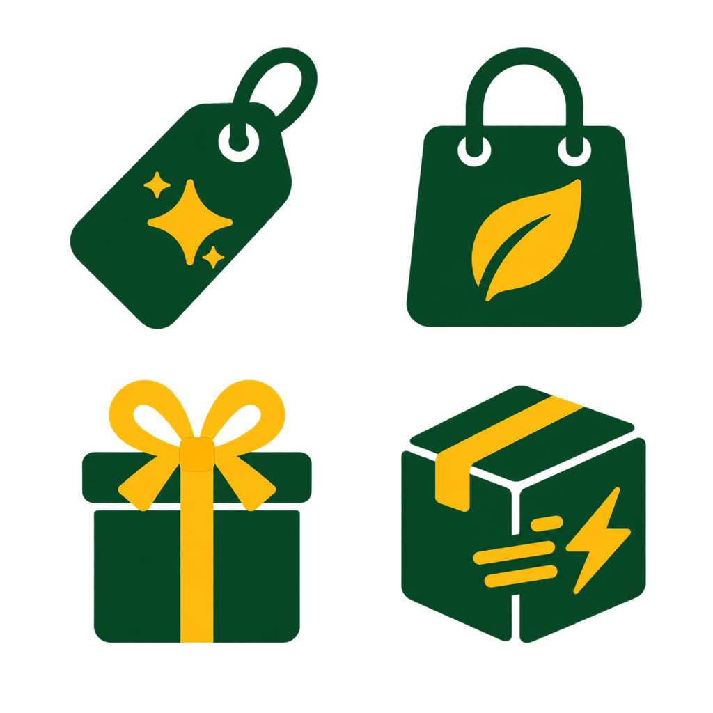 Transparent ecommerce icon set