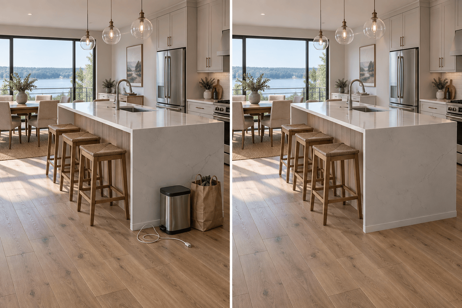 Real estate clutter removal before after