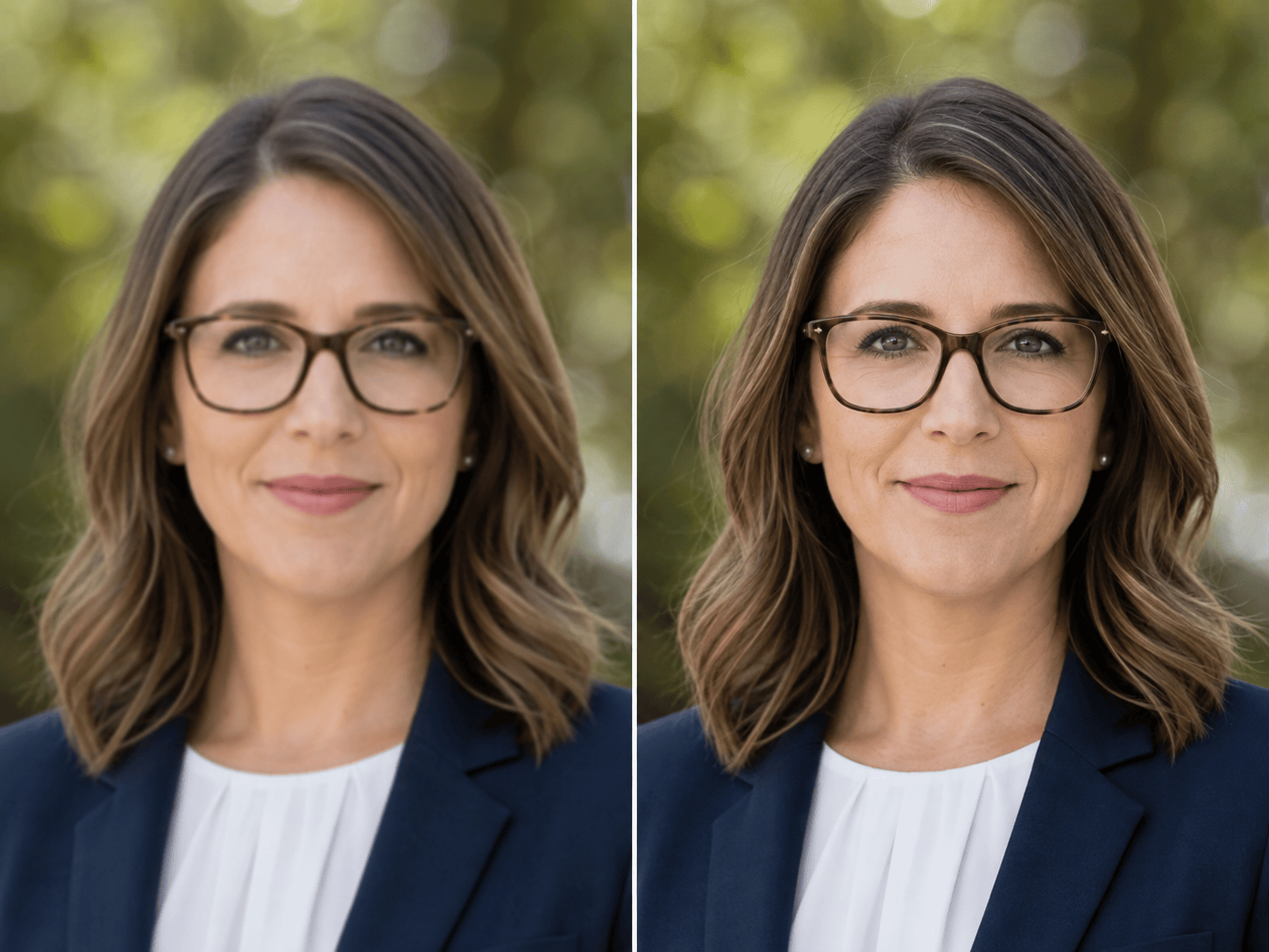 AI-sharpened soft portrait