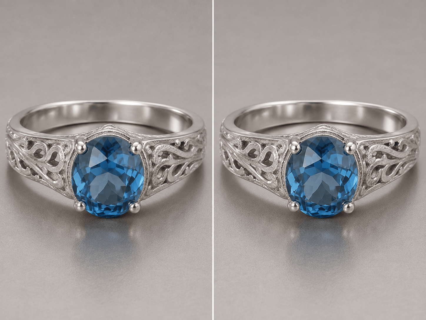 Sharpened jewelry product photo