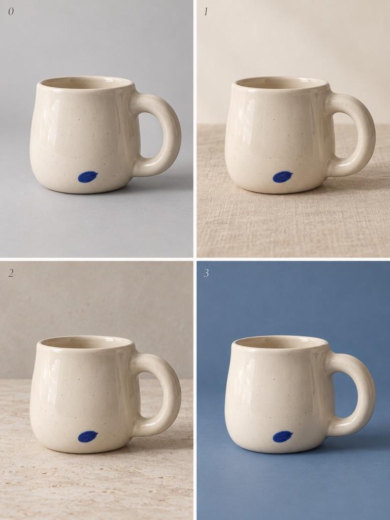 AI product photo background variations