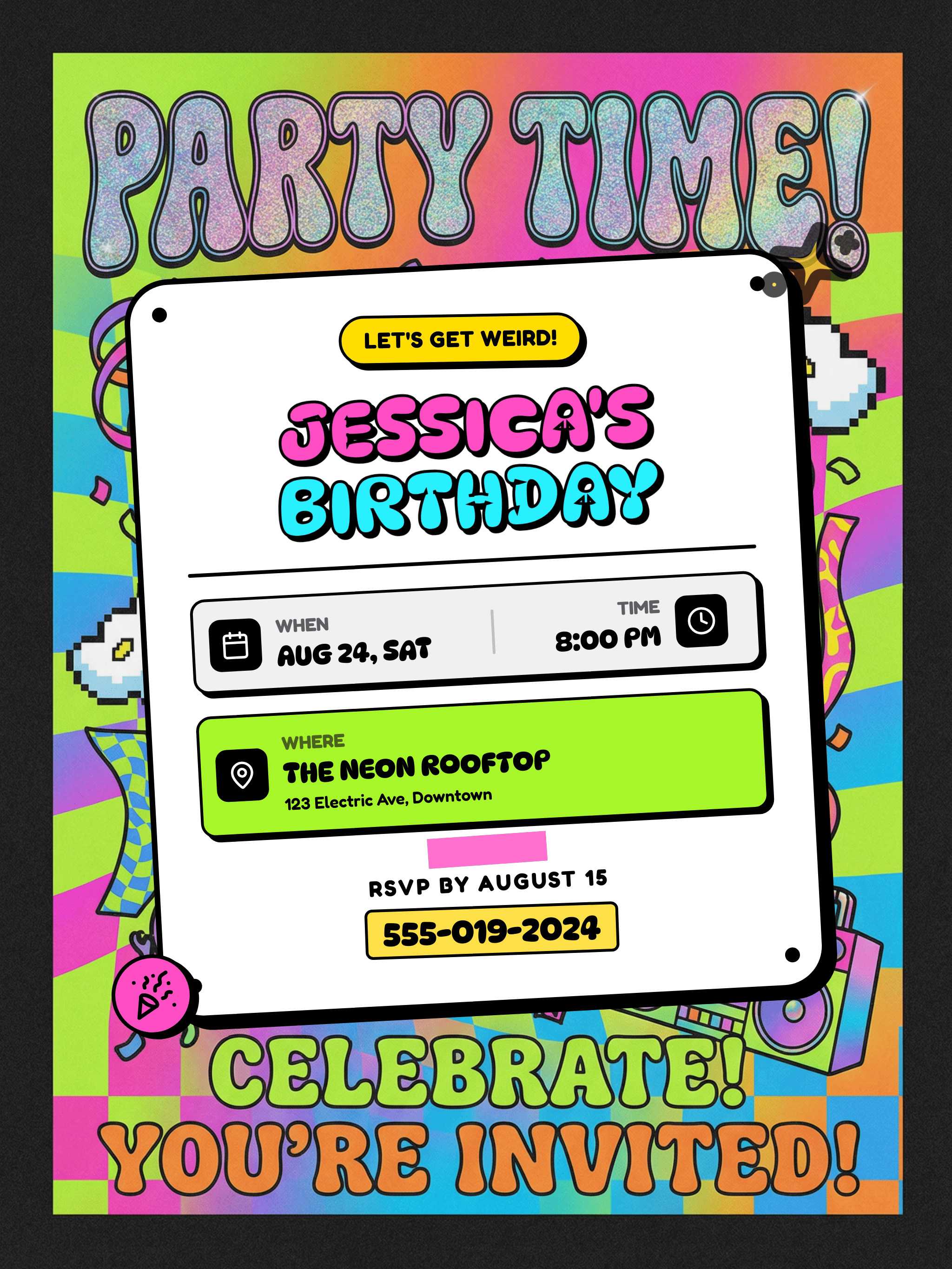 ai generated invitation flyer template