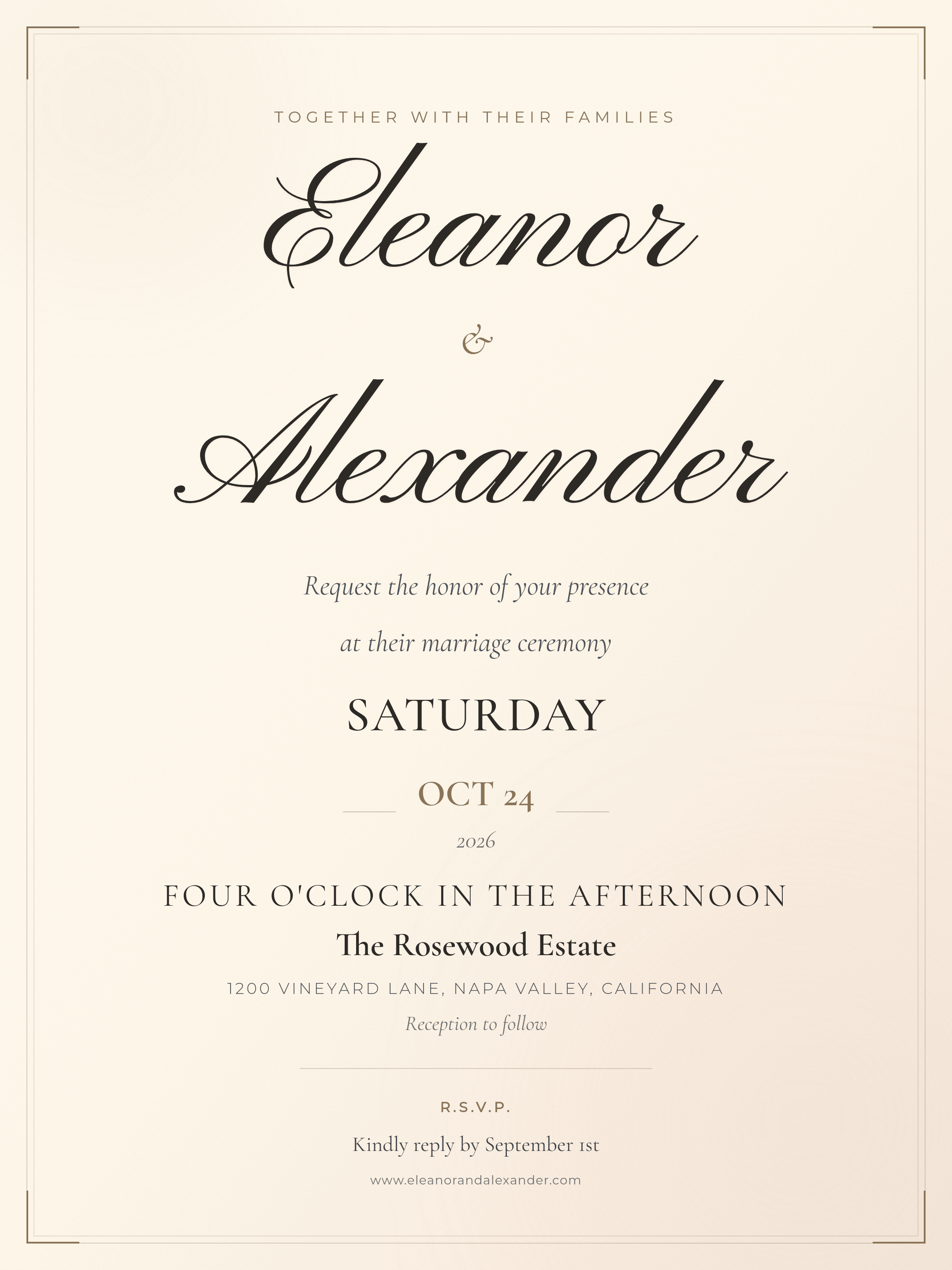 ai generated wedding invitation card