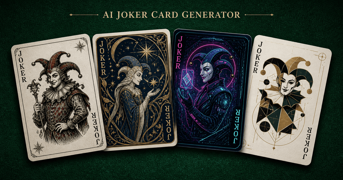Gerador de carta Joker com IA