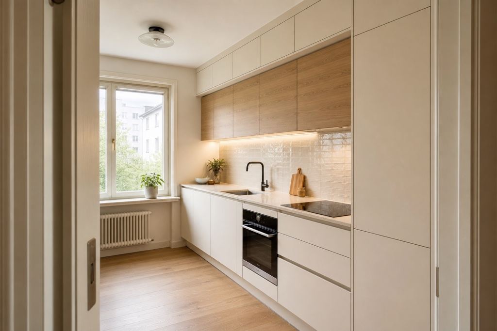 AI small kitchen design