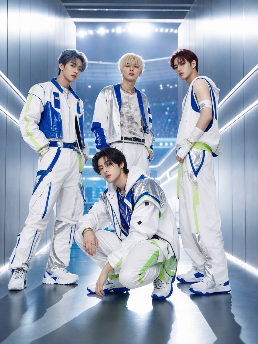 AI-generated K-pop group concept